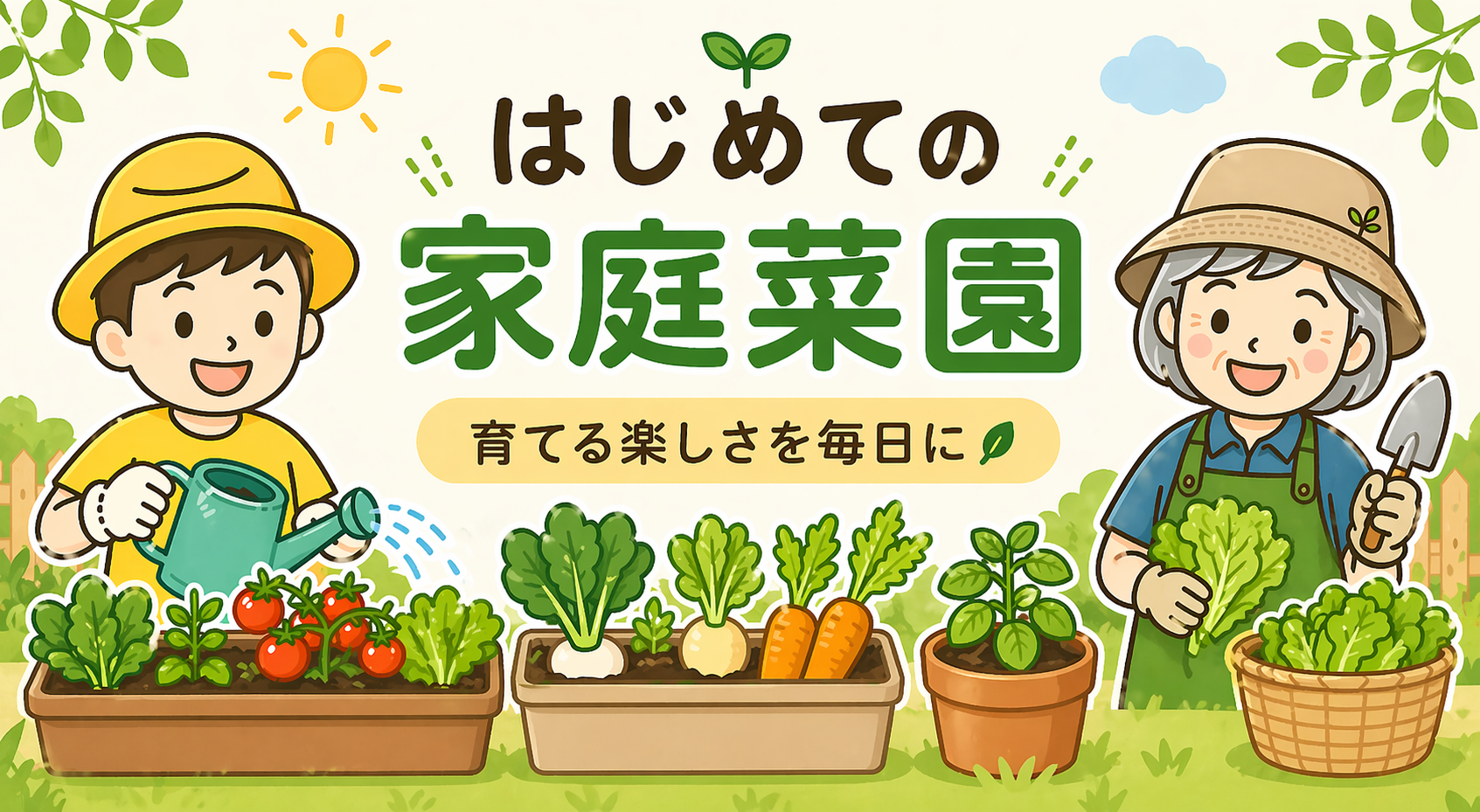はじめての家庭菜園 育てる楽しさを毎日に